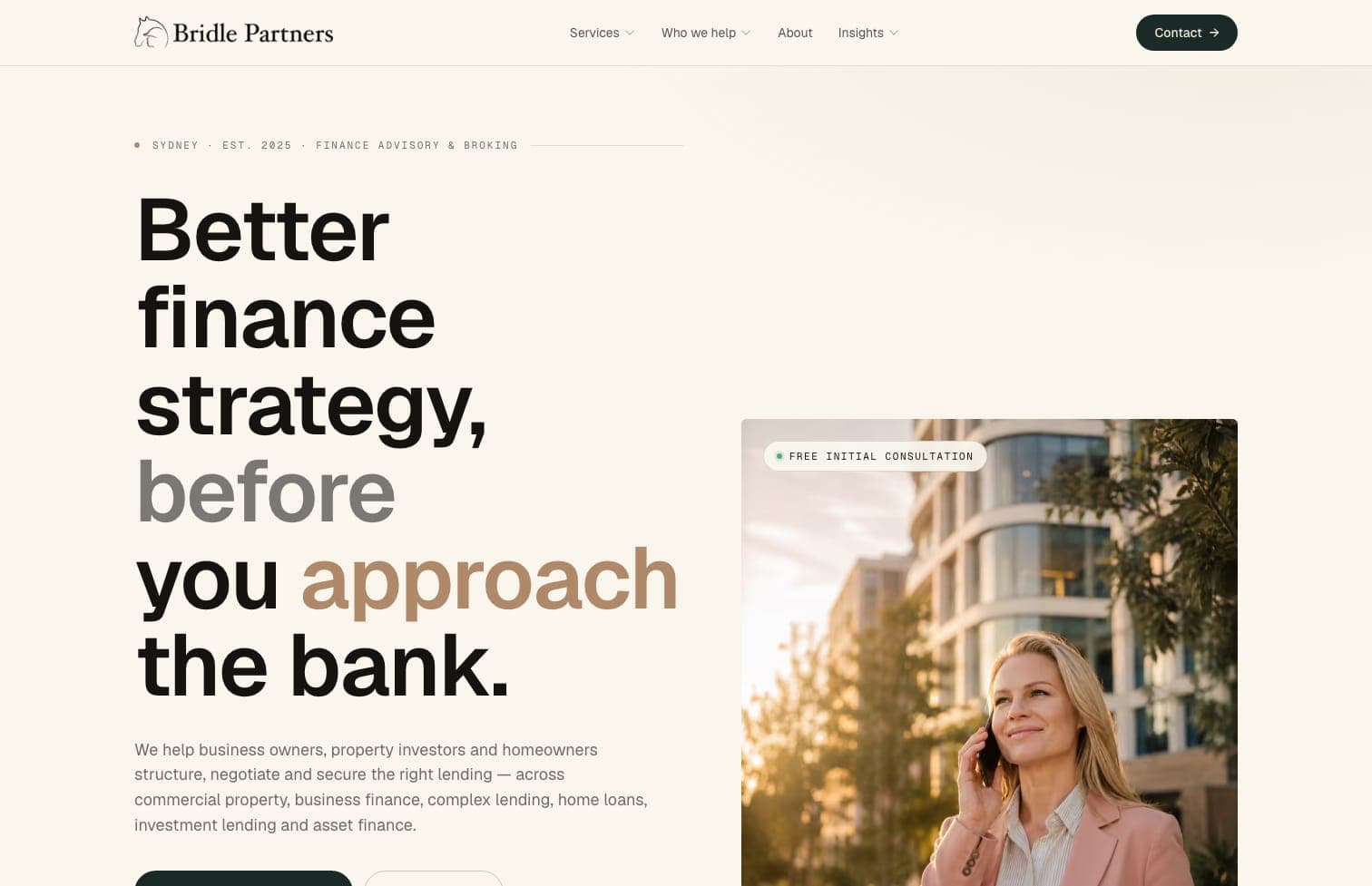 Bridle Partners website